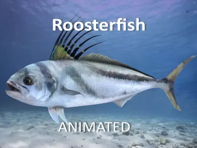 Roosterfish Animated 3D model