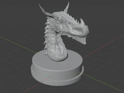 dragon head for 3D print 3D print model