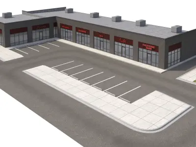 Retail-086 Retail Store 3D model