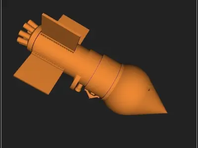 German bouncing bomb Kurt ver 02 3D model