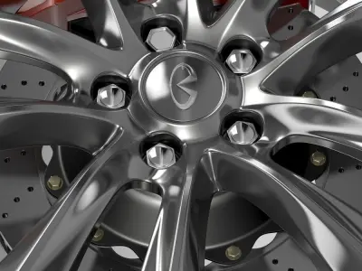 Infiniti Q70 Hybrid wheel 2015 3D model