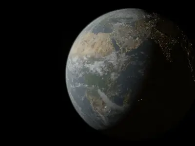 Earth model Free 3D model