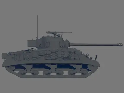 Sherman Firefly 3D model