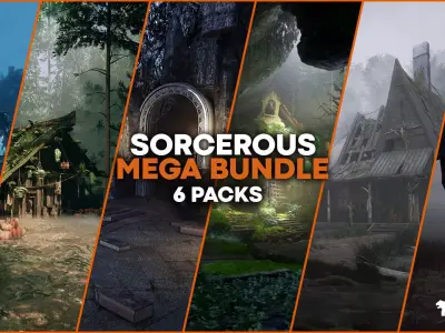 Sorcerous Mega Bundle 6 Environments Low-poly 3D model