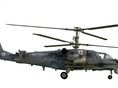 Ka-52 Attack helicopter 3D model