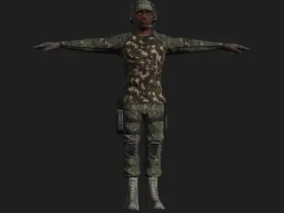 Commandos Pack 9 Military Commando Characters 3D model