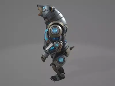 Robotic Bear - High Poy 3D model
