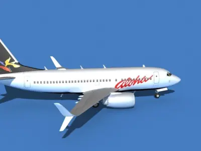 Boeing 737 MAX 7 Aloha 3D model