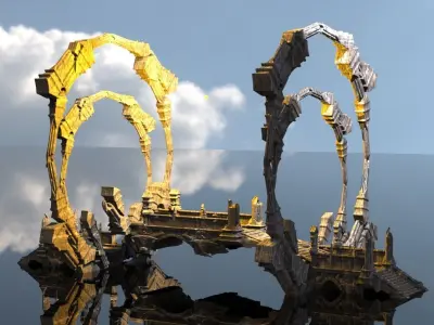 Zeus Stone Bridges 3D model