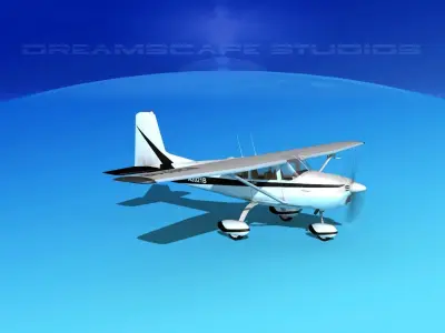 Cessna 172 Skyhawk 1958 V01 3D model