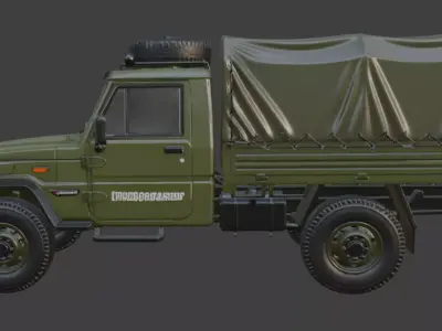 Military Truck 3D Model 3D model