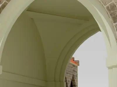 Medieval City Gate Free 3D model