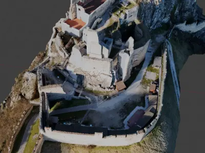 Medieval Beckov castle ruins Free 3D model