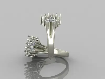 Marquis jewelry ring 3D print model