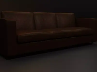 Simple sofa Free 3D model get