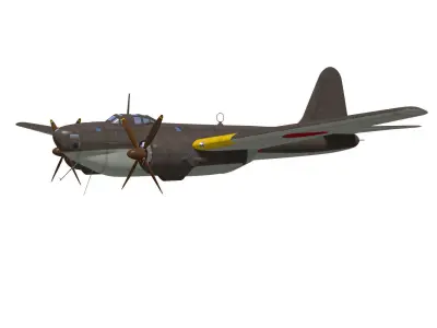 Tachikawa Ki74 Patsy 3D model