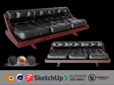 Gianni Songia Daybed Sofa Free 3D model
