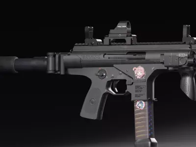 Beretta PMX Free low-poly 3D model