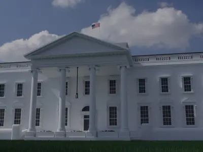 The White House Detailed Realistic 3D model