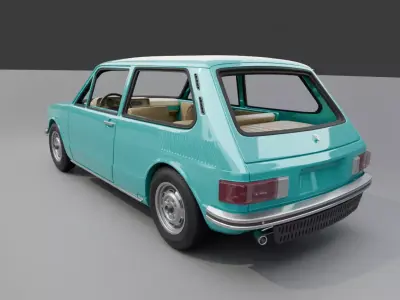 Volkswagen Brasilia 1977 3D print model