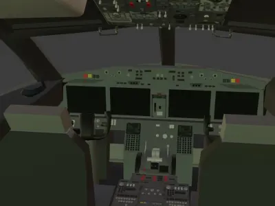 Boeing 737-800   3D model Generic livery Low Poly Low-poly 3D model