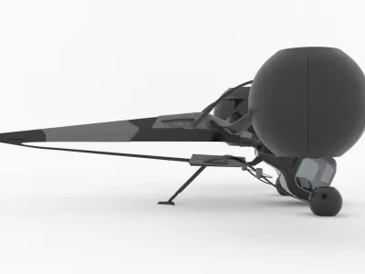 Futuristic Aircraft - 01 3D model