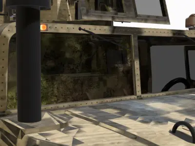 hamvee   Low-poly 3D model