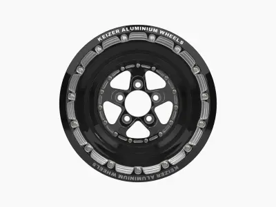 Keizer Full House Forged 15 drag rear wheel Low-poly 3D model