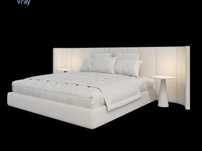 ARCHILINE Design Studio - CM - Bed 01 Free 3D model