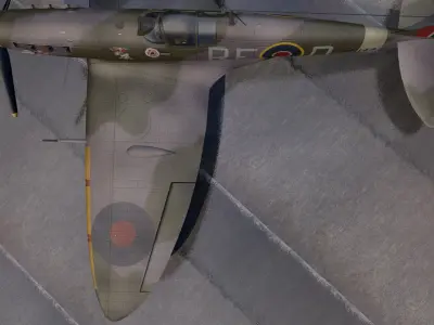 Supermarine Spitfire Mk-5b 3D model