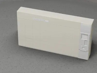 Packstation Object -5- Large Packstation with touchpad interface Low-poly 3D model