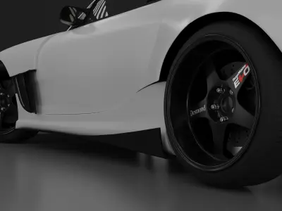 Rx7 FD custom bodykit Low-poly 3D model