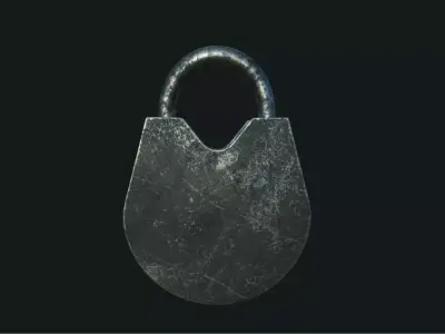 Old Padlock 3D model