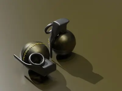 Making 3D PUBG Grenade In Blender  3D model