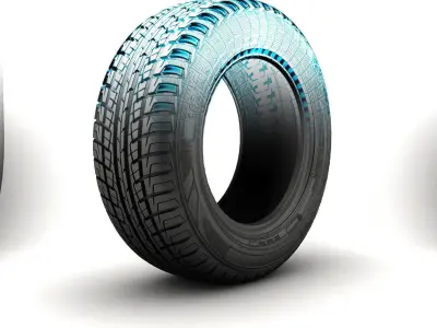 Tire pack and rim 3D model