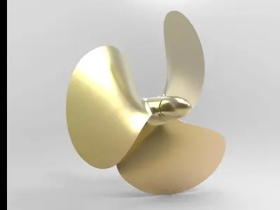 3 BLADE PROPELLER-NURBS 3D model