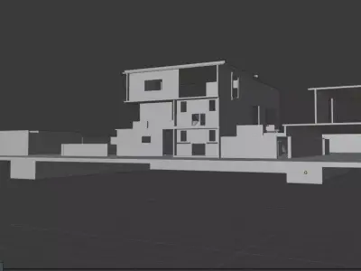 3d apartment model building Free 3D model