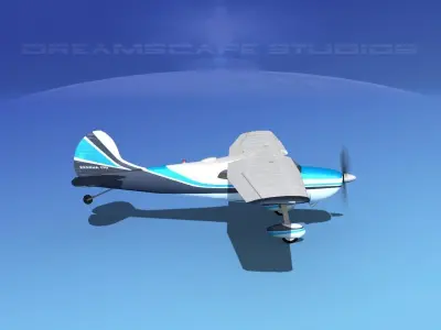 Cessna 170 V07 3D model