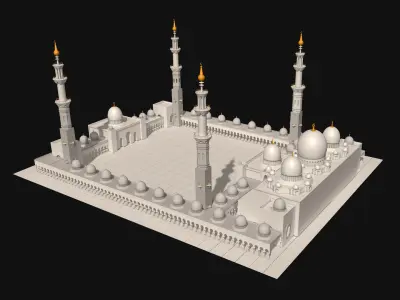 Sheikh Zayed Mosque 3D model