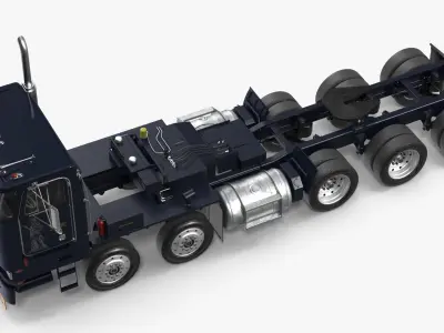 Peterbild 362 Cab Over for Transporter Erector Loader Rigged for Maya 3D model