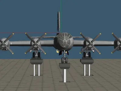 NASA B-50 X plane mother ship 3D model