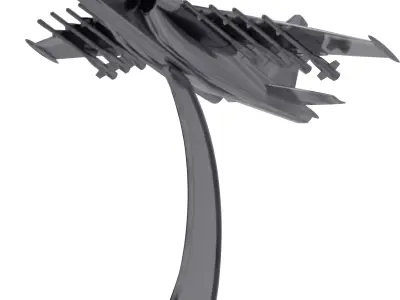 statuette Low-poly 3D model