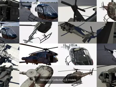 Helicopter Pack 3D Model Collection