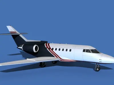Hawker Siddley 1000 V06 3D model