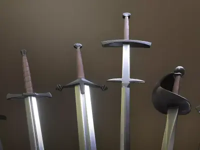 Swords Free low-poly 3D model