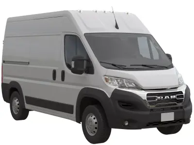 2024 Ram ProMaster L2H2 Detailed interior 3D model