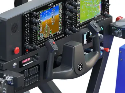 Flight simulator 3D model