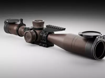 Vortex Razor HD Gen III 6-36x56 and Spuhr SP-4001C Mount Low-poly 3D model