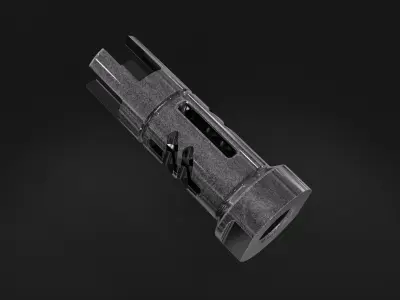 muzzle brake double lift 3D model