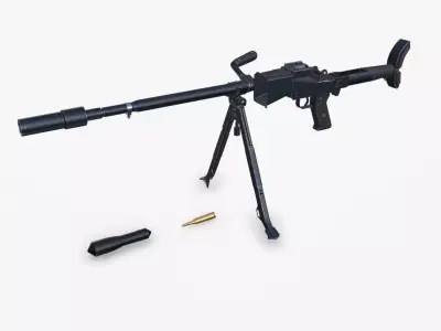 Granatbuchse GRB 39 Anti tank Rifle Low-poly PBR Low-poly 3D model